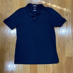 Manhattan beer short sleeve collared polo shirt - navy blue